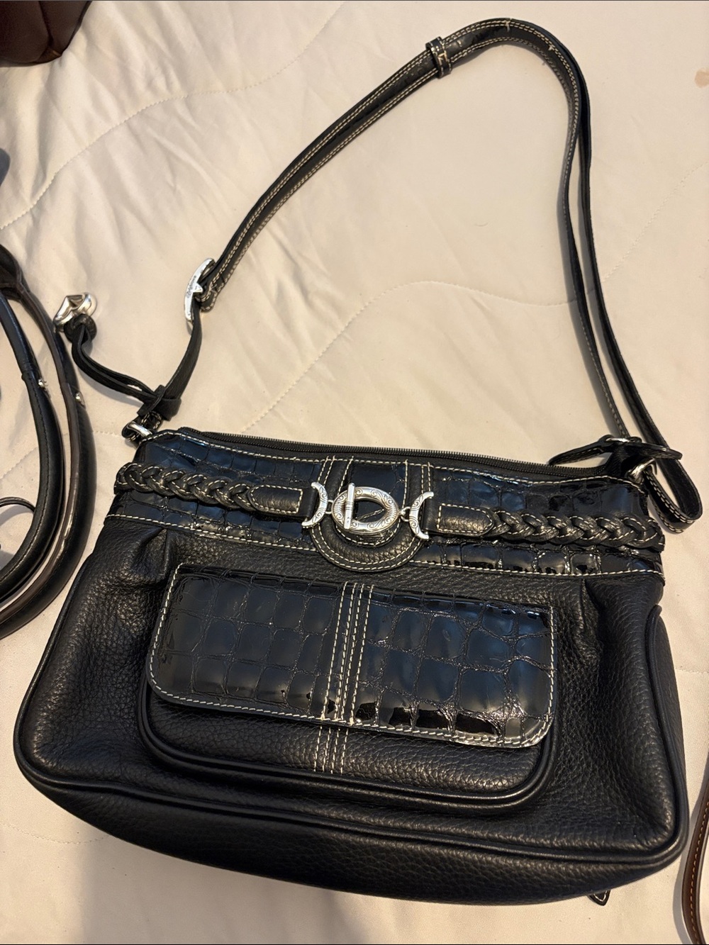 Brighton shoulder bag with built in wallet